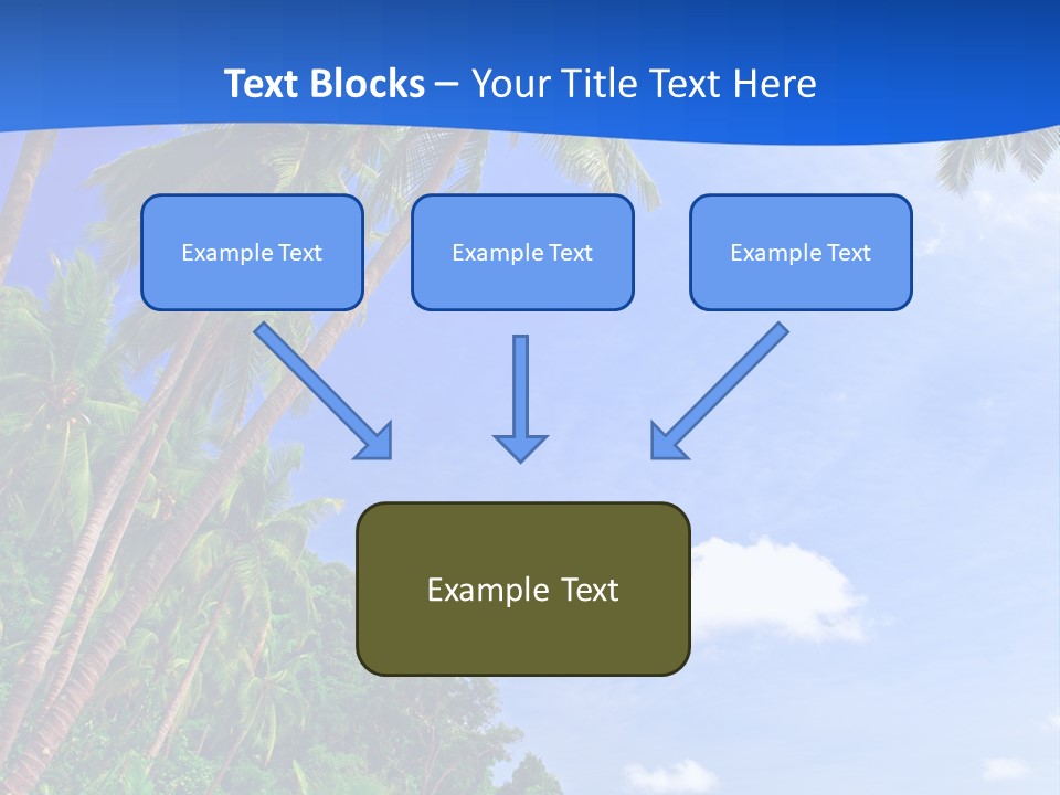 Scenery Wave Cloud PowerPoint Template