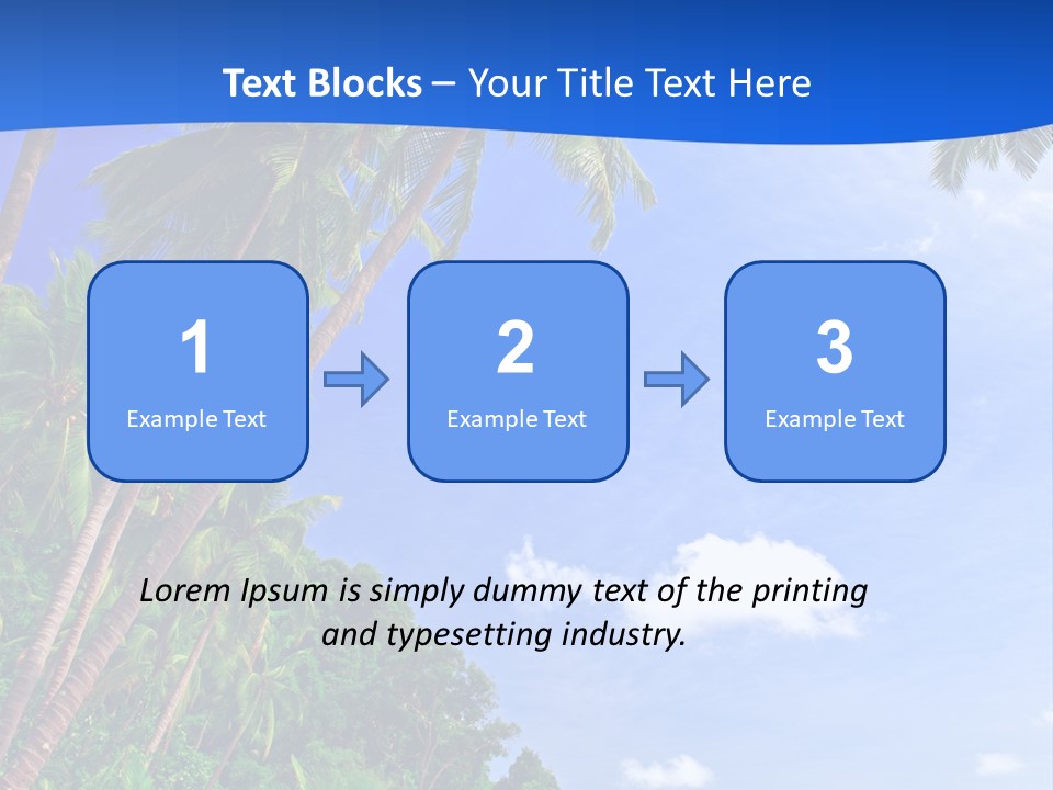 Scenery Wave Cloud PowerPoint Template