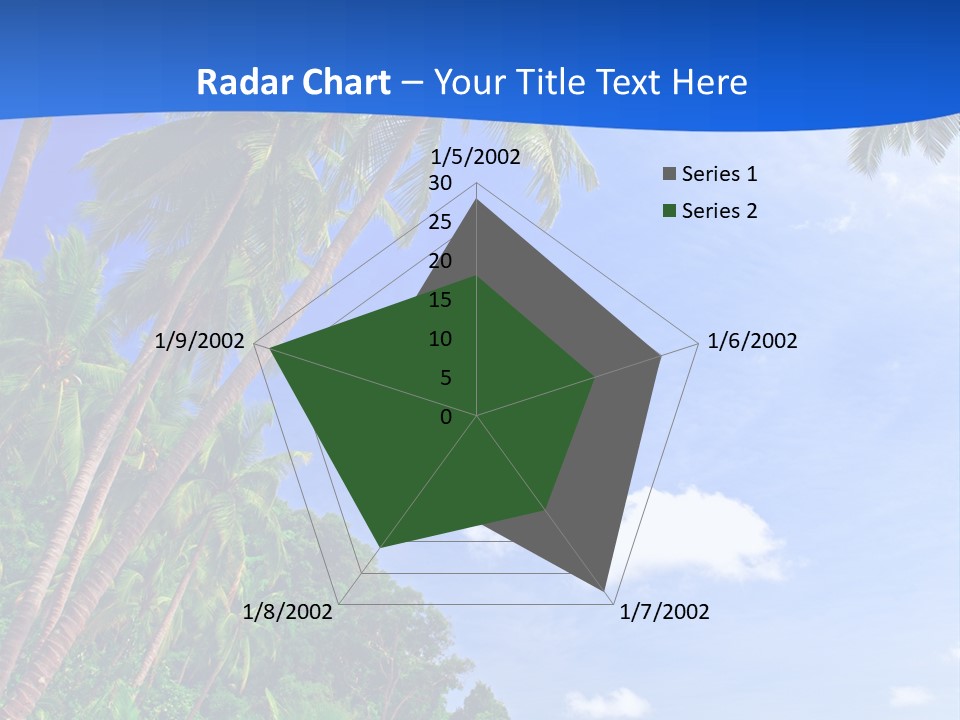 Scenery Wave Cloud PowerPoint Template