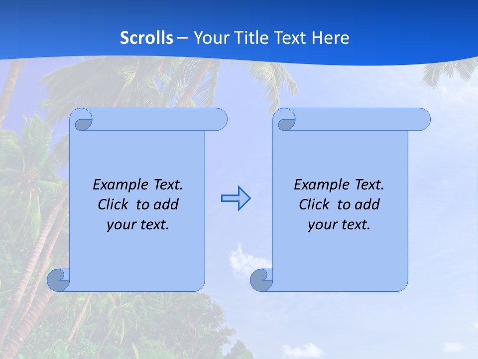 Scenery Wave Cloud PowerPoint Template