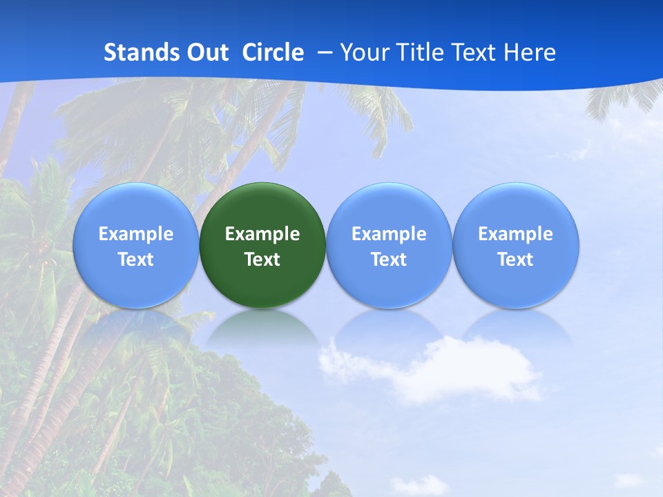 Scenery Wave Cloud PowerPoint Template