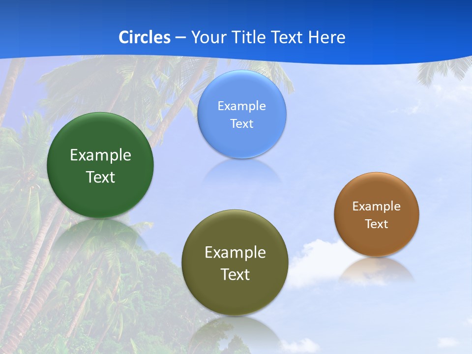 Scenery Wave Cloud PowerPoint Template