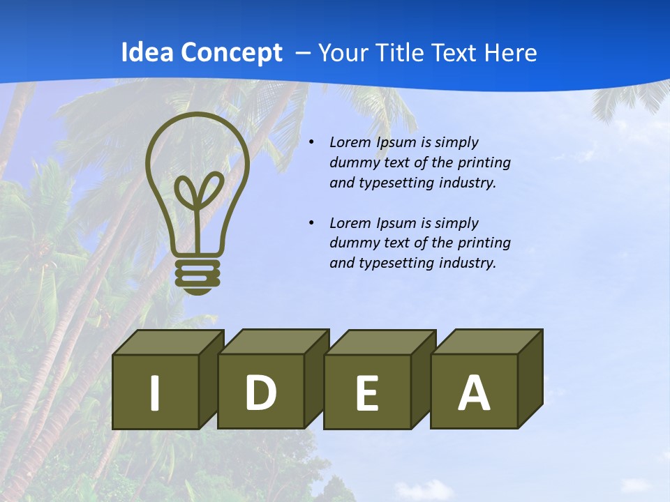 Scenery Wave Cloud PowerPoint Template