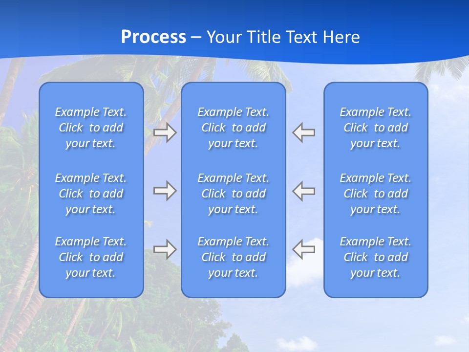 Scenery Wave Cloud PowerPoint Template