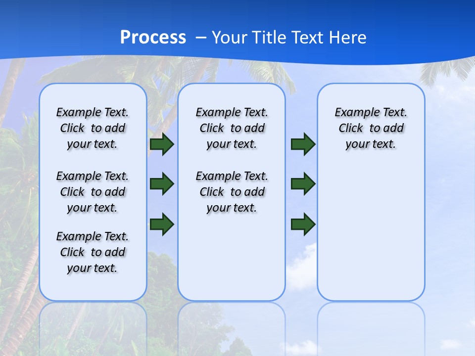 Scenery Wave Cloud PowerPoint Template