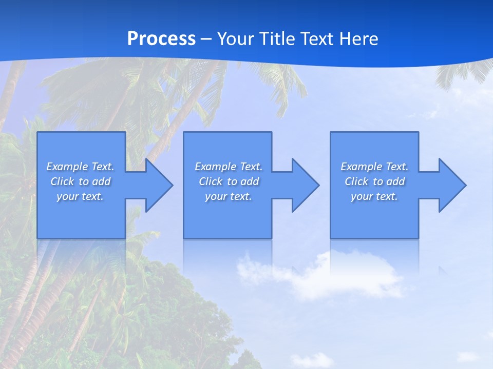 Scenery Wave Cloud PowerPoint Template