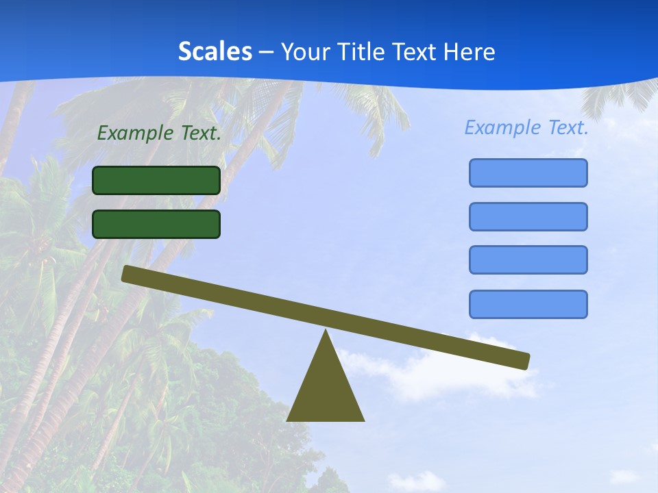 Scenery Wave Cloud PowerPoint Template