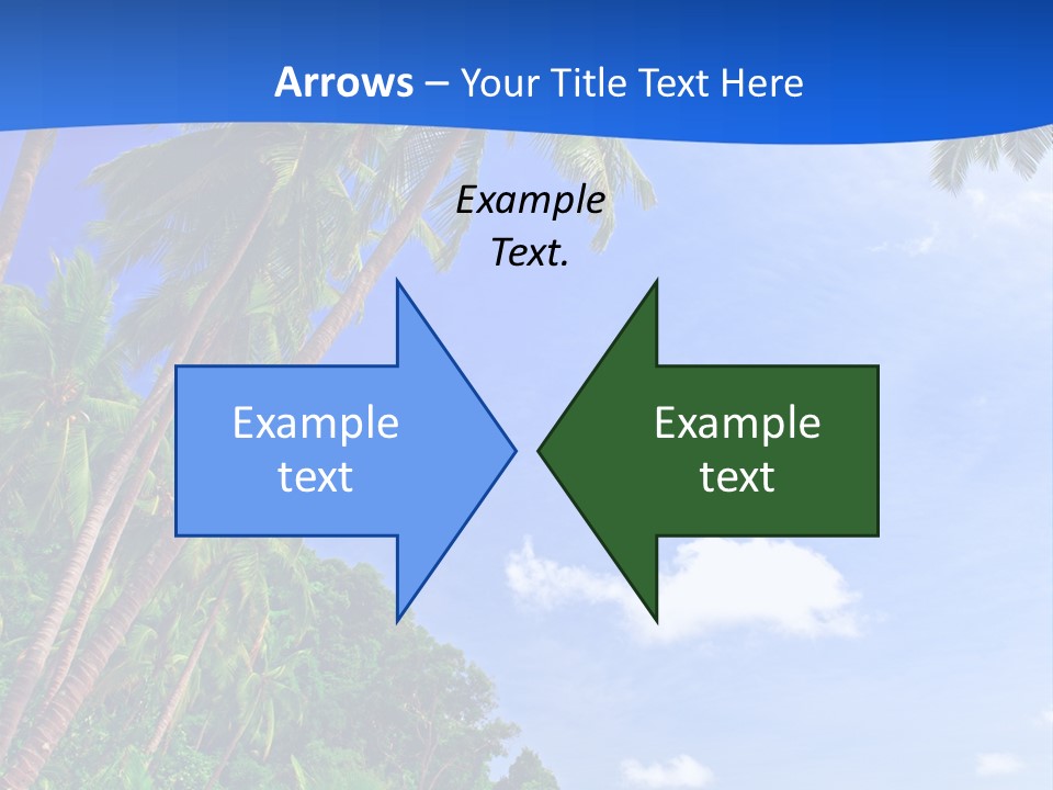 Scenery Wave Cloud PowerPoint Template