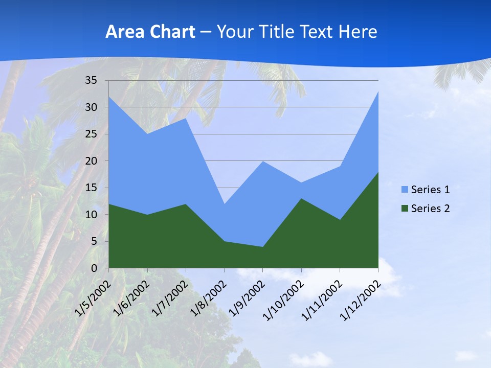 Scenery Wave Cloud PowerPoint Template