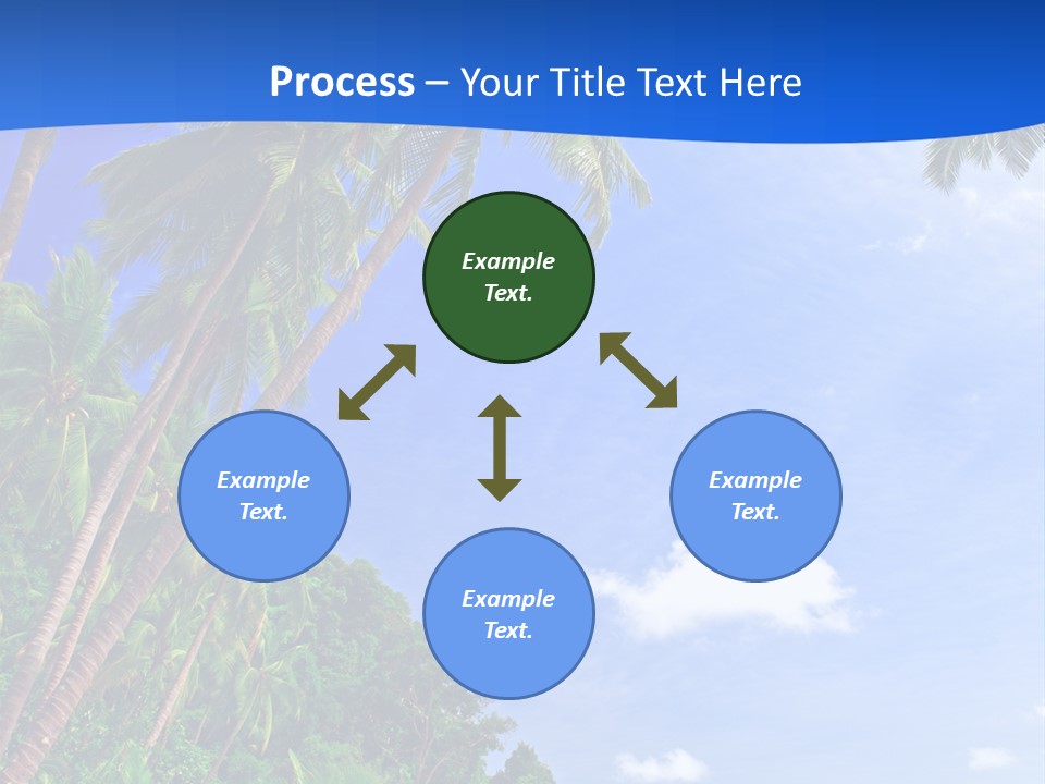 Scenery Wave Cloud PowerPoint Template