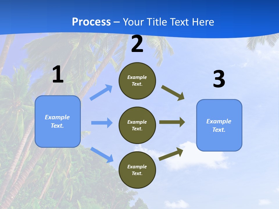 Scenery Wave Cloud PowerPoint Template