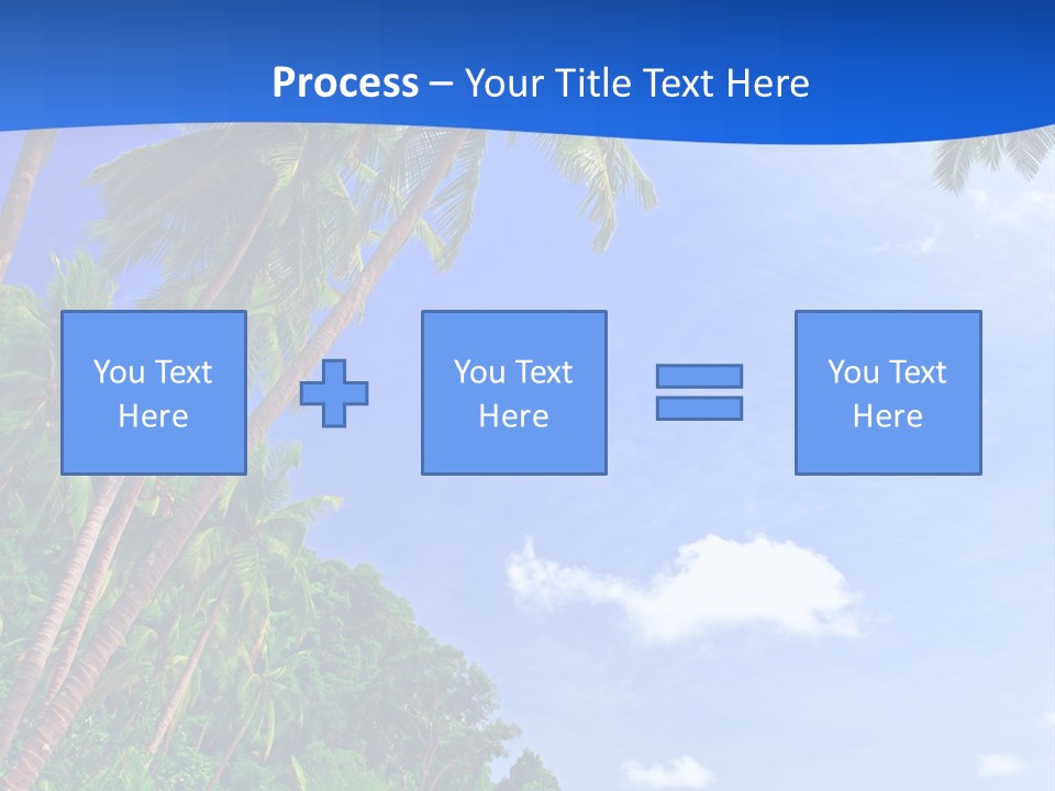 Scenery Wave Cloud PowerPoint Template