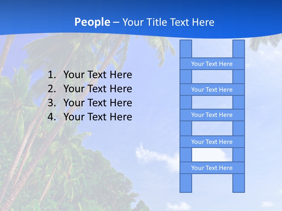 Scenery Wave Cloud PowerPoint Template