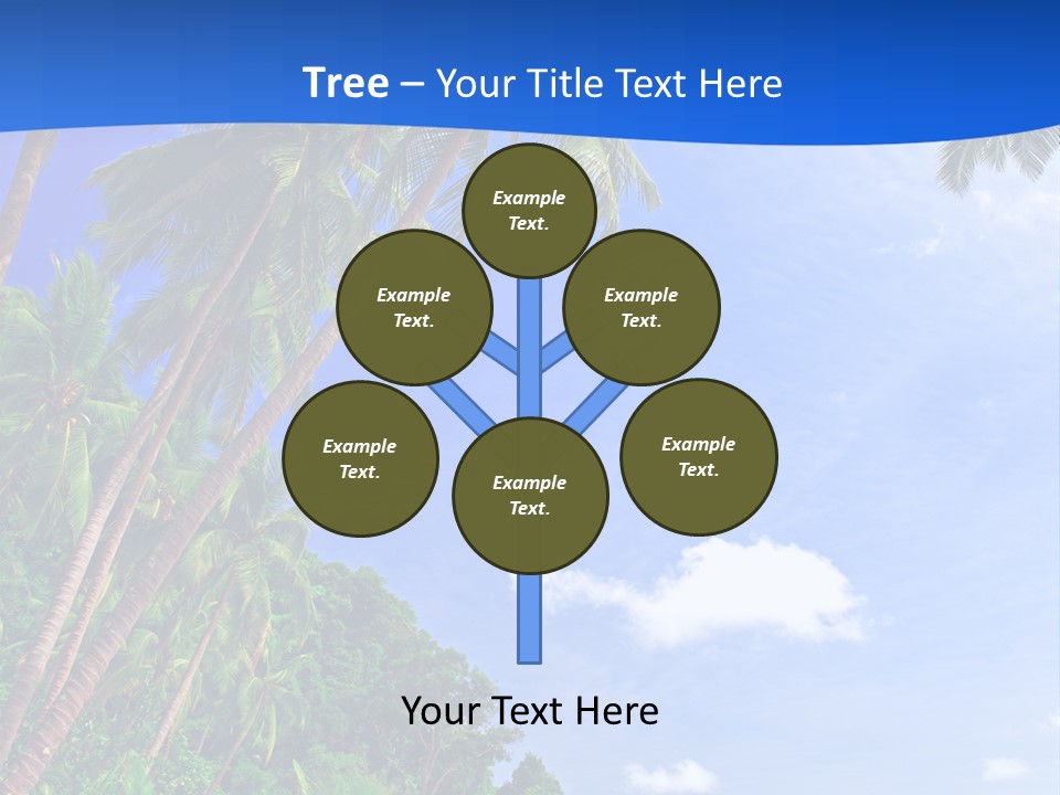 Scenery Wave Cloud PowerPoint Template