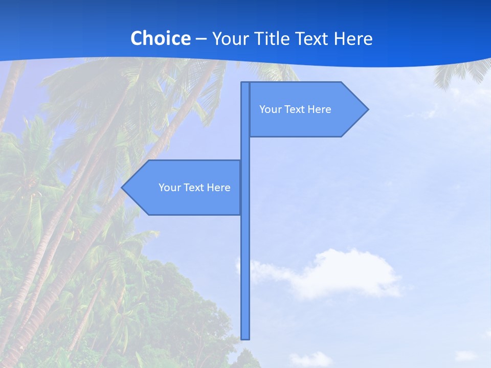 Scenery Wave Cloud PowerPoint Template