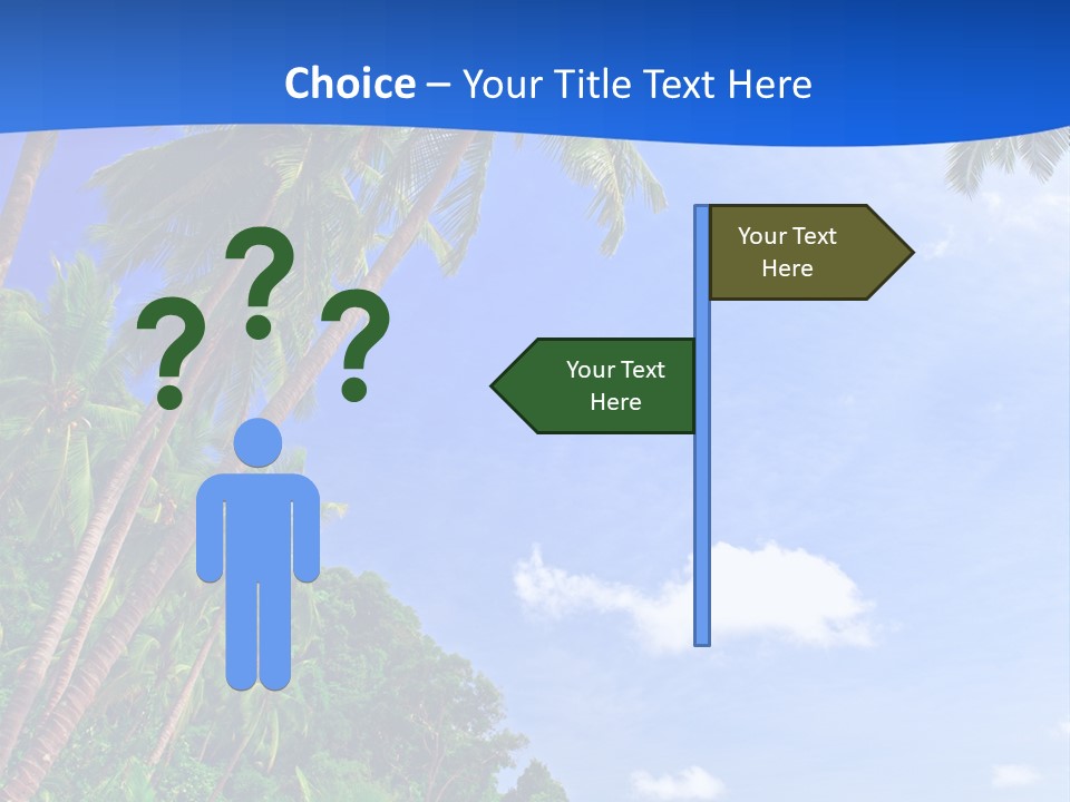 Scenery Wave Cloud PowerPoint Template