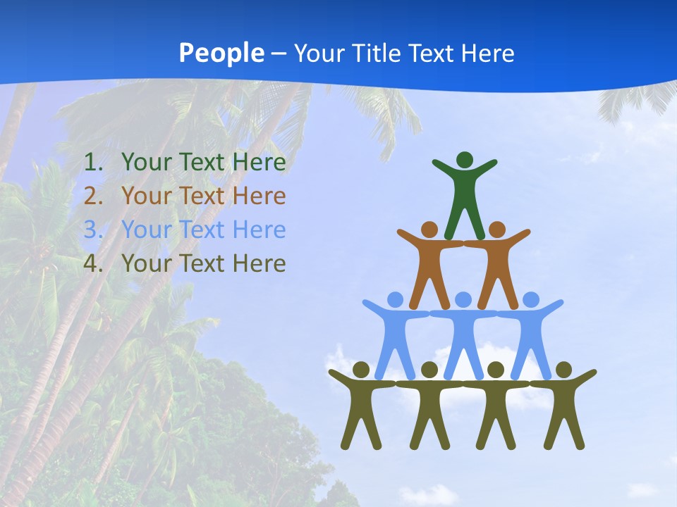 Scenery Wave Cloud PowerPoint Template