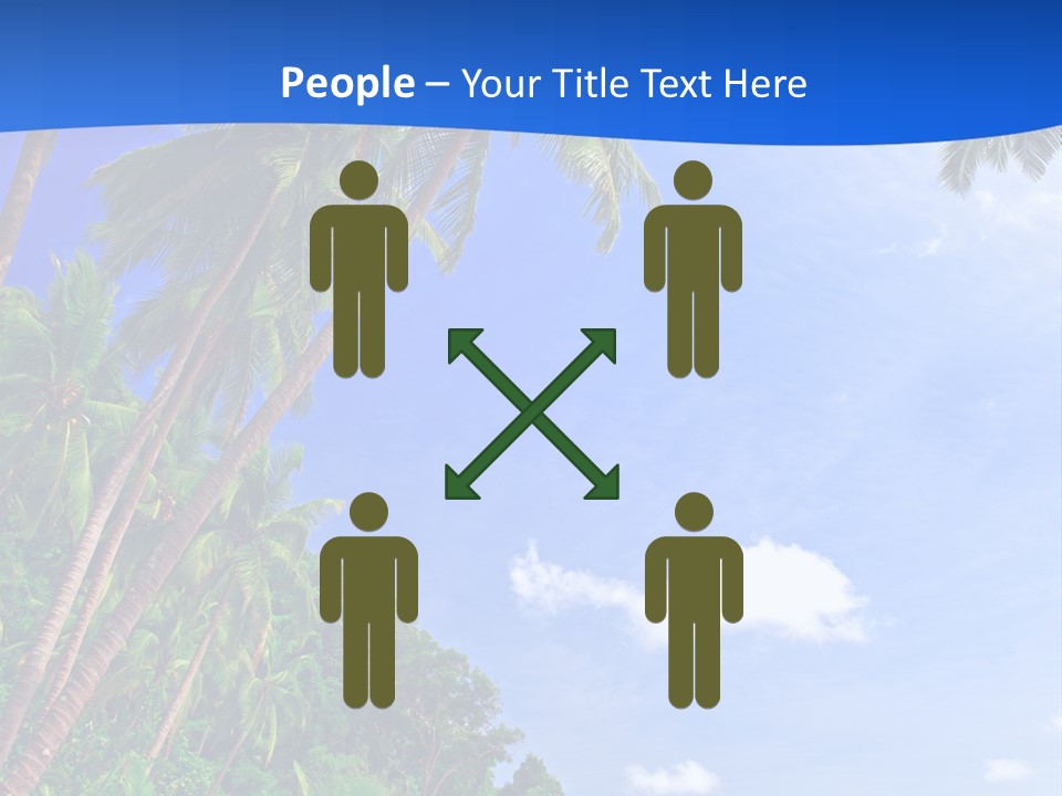 Scenery Wave Cloud PowerPoint Template