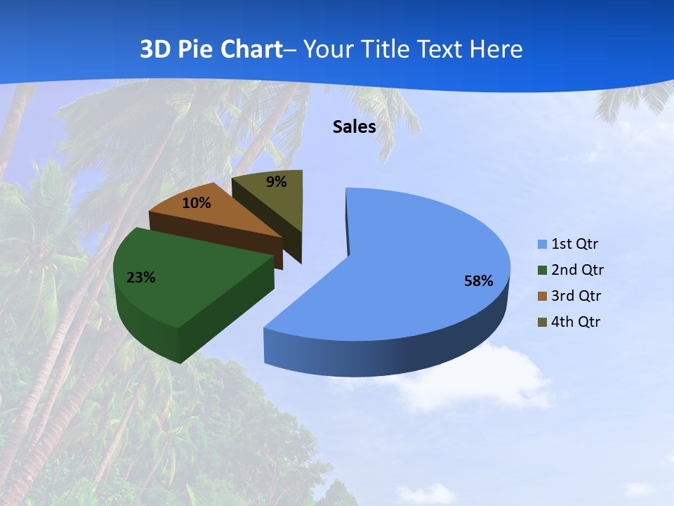 Scenery Wave Cloud PowerPoint Template