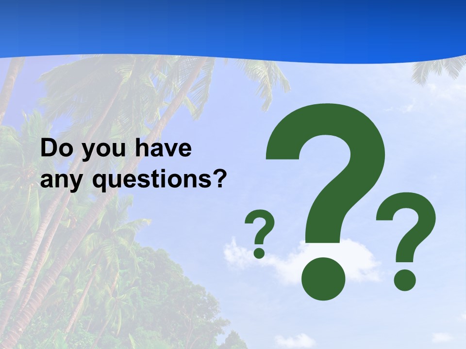 Scenery Wave Cloud PowerPoint Template