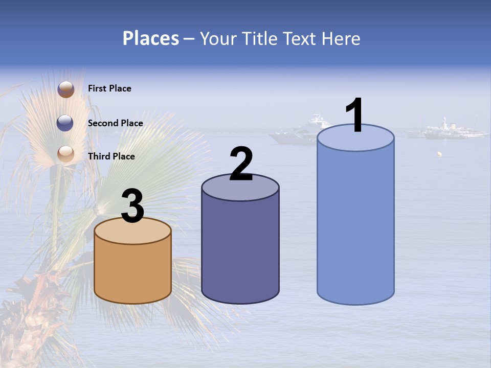 French Riviera Yacht PowerPoint Template