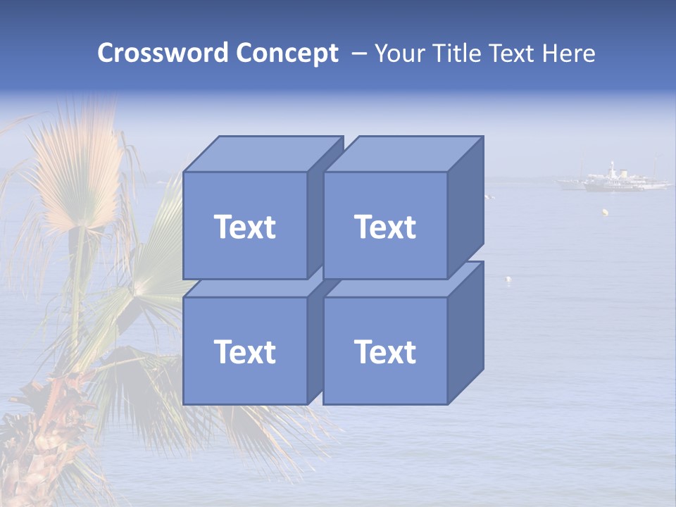 French Riviera Yacht PowerPoint Template