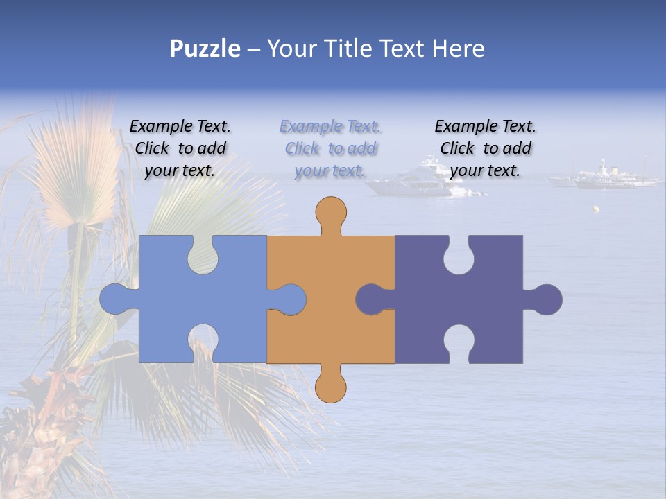 French Riviera Yacht PowerPoint Template