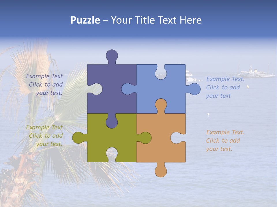 French Riviera Yacht PowerPoint Template