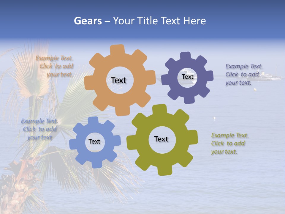 French Riviera Yacht PowerPoint Template