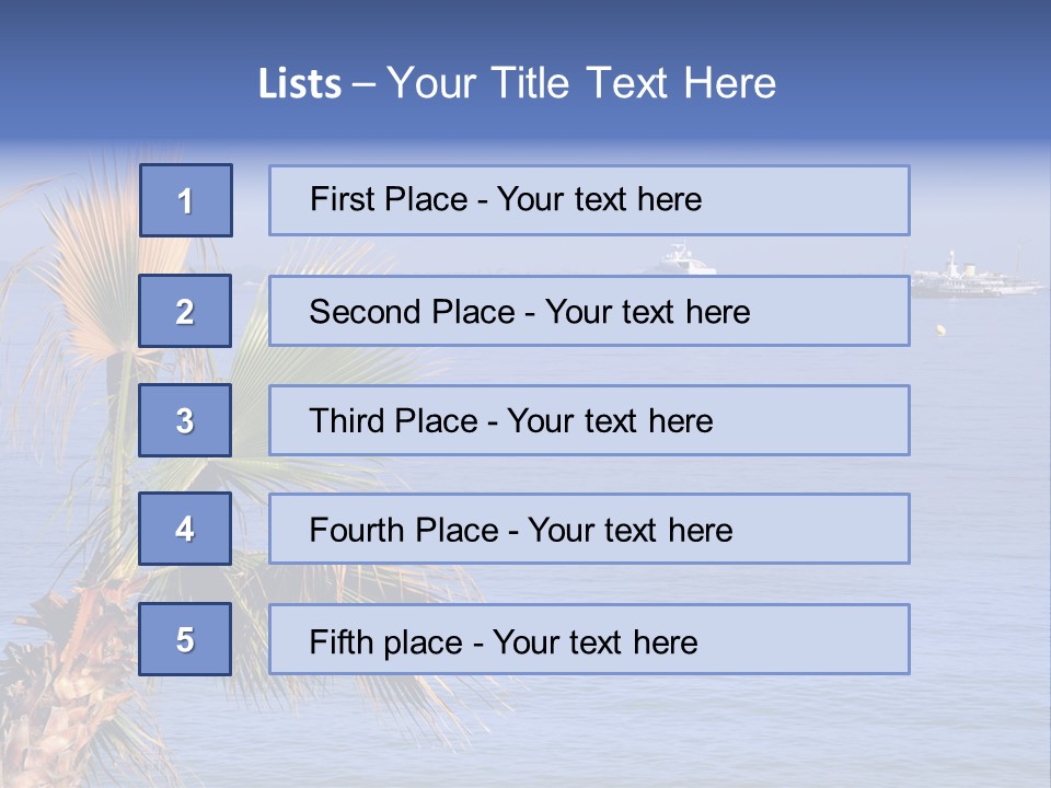 French Riviera Yacht PowerPoint Template