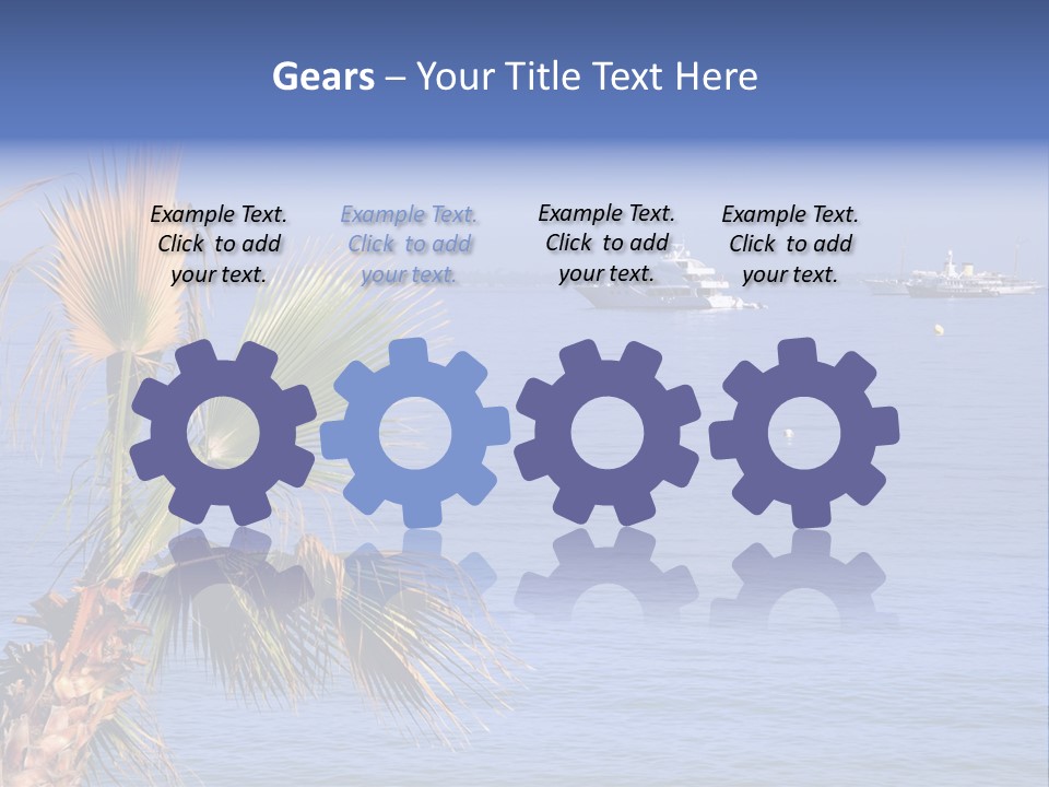 French Riviera Yacht PowerPoint Template