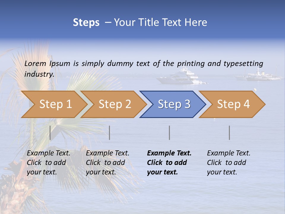 French Riviera Yacht PowerPoint Template