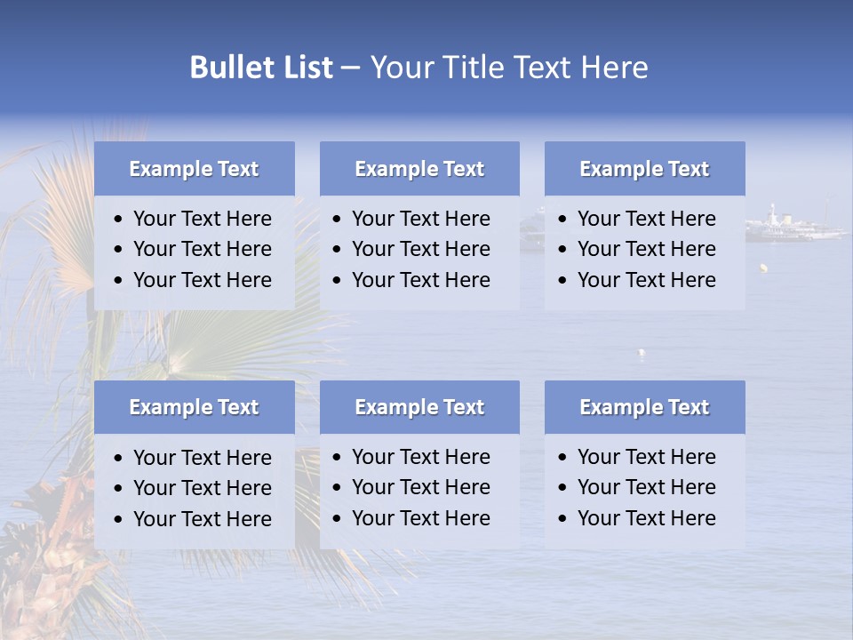 French Riviera Yacht PowerPoint Template