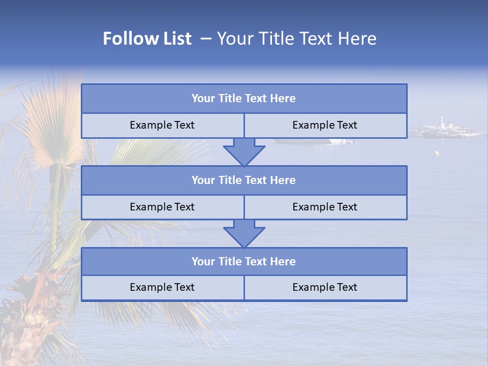 French Riviera Yacht PowerPoint Template