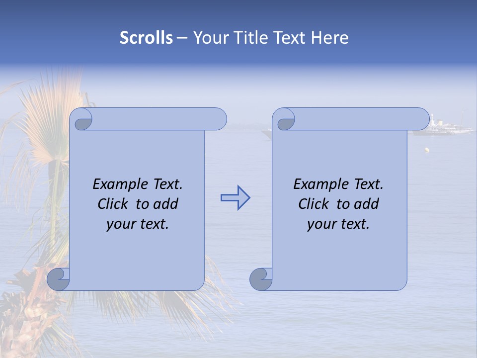 French Riviera Yacht PowerPoint Template