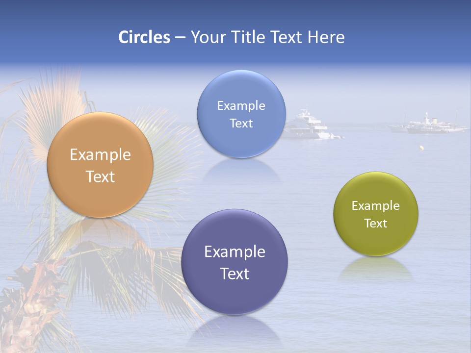 French Riviera Yacht PowerPoint Template