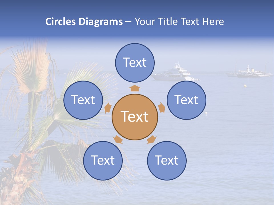 French Riviera Yacht PowerPoint Template