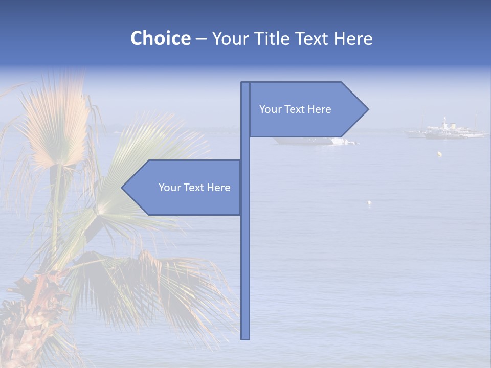 French Riviera Yacht PowerPoint Template