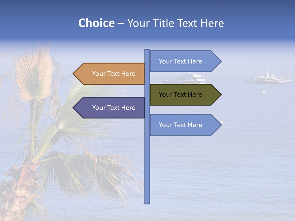 French Riviera Yacht PowerPoint Template