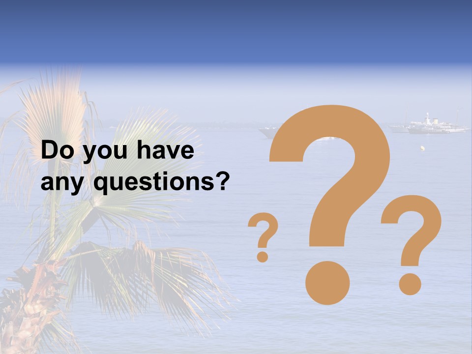 French Riviera Yacht PowerPoint Template