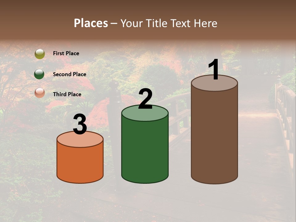 Bridge In Autumn PowerPoint Template