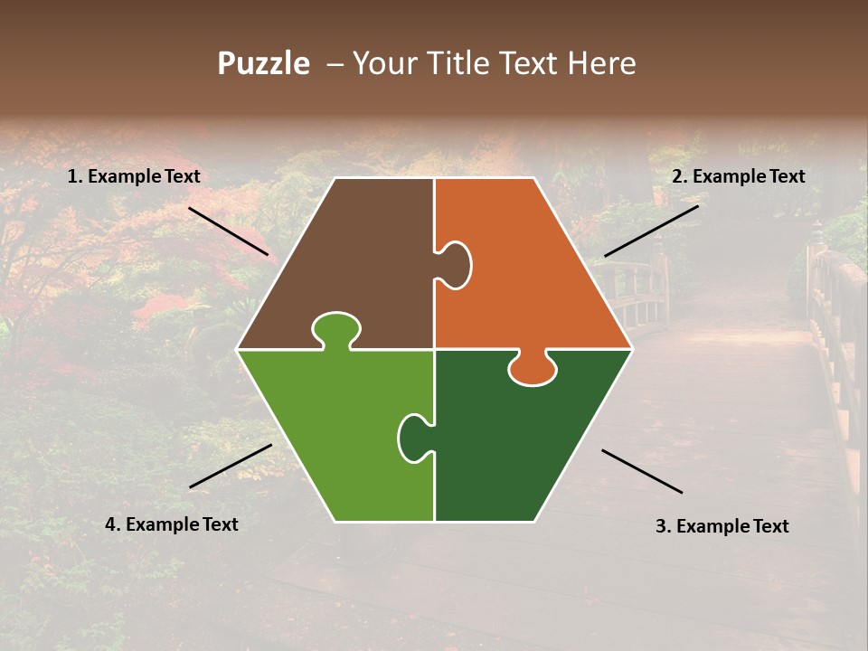 Bridge In Autumn PowerPoint Template