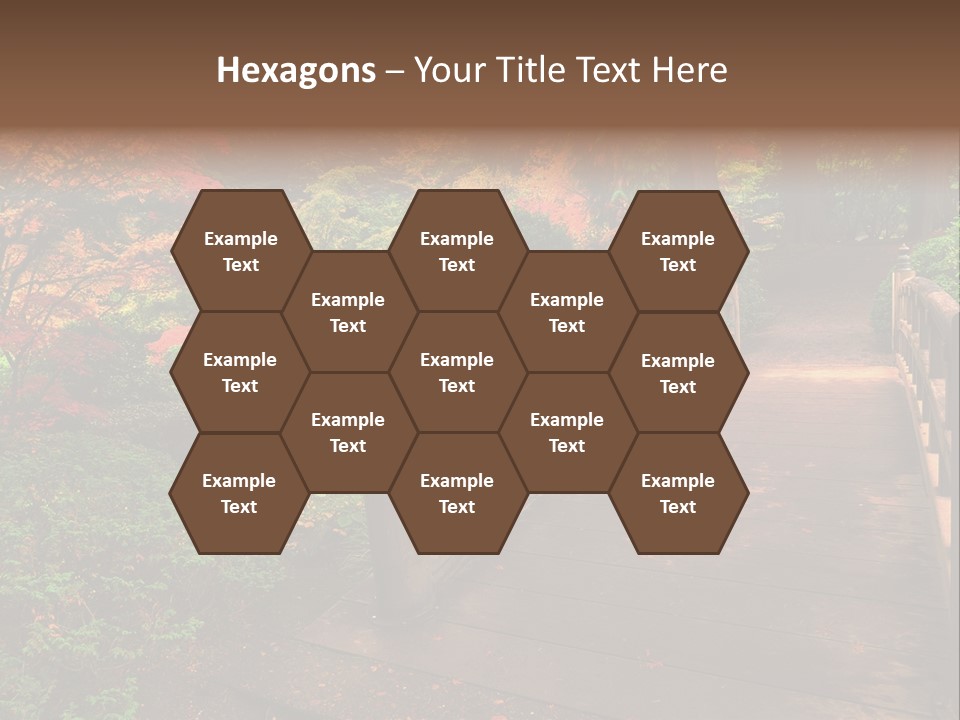 Bridge In Autumn PowerPoint Template