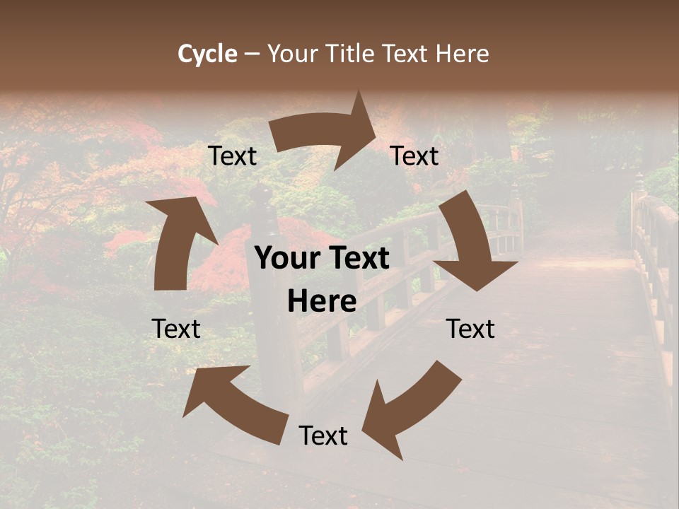 Bridge In Autumn PowerPoint Template