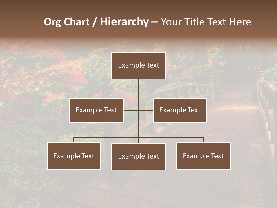 Bridge In Autumn PowerPoint Template