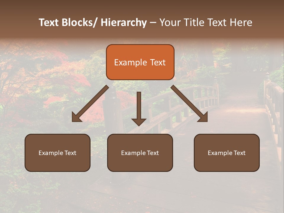 Bridge In Autumn PowerPoint Template