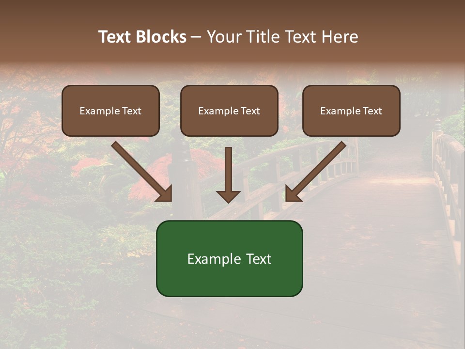 Bridge In Autumn PowerPoint Template
