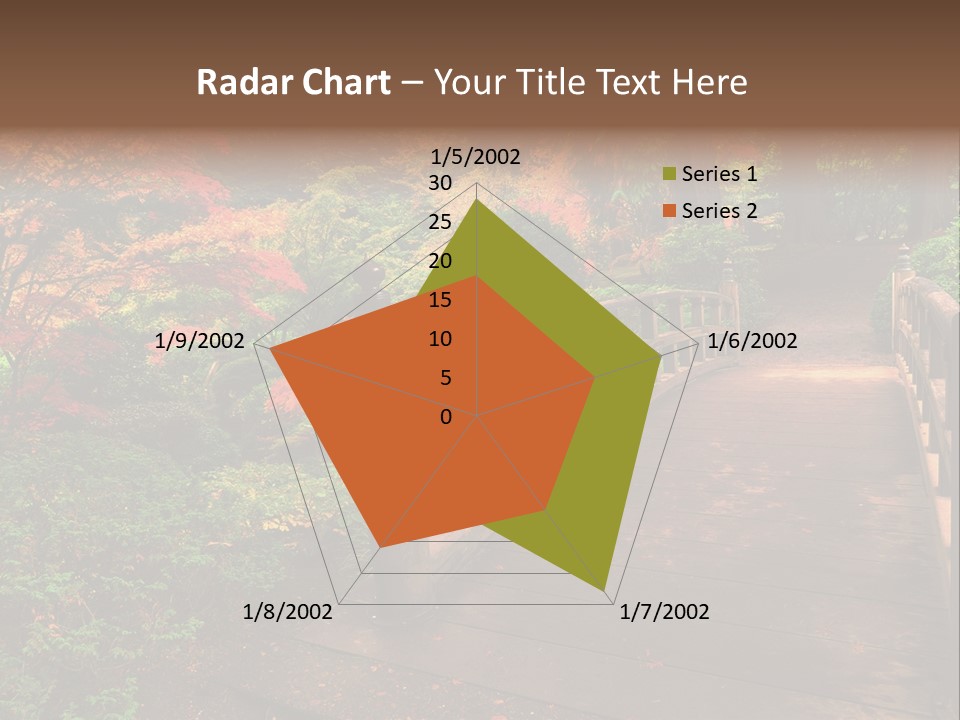 Bridge In Autumn PowerPoint Template