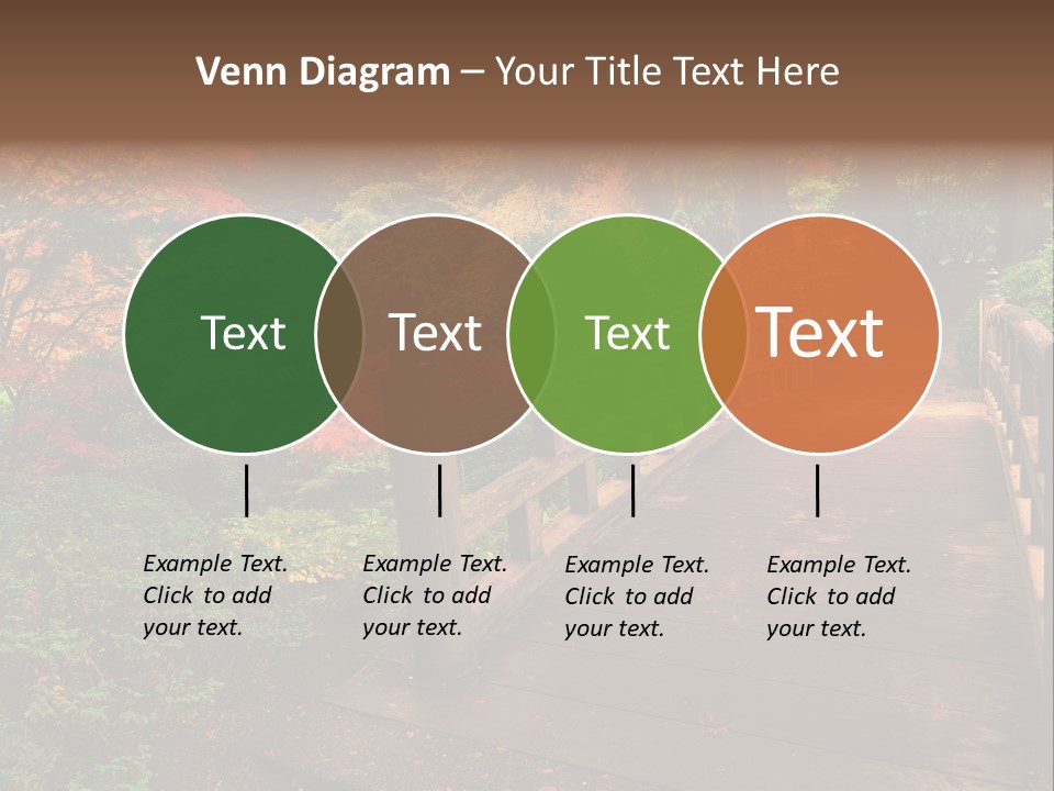 Bridge In Autumn PowerPoint Template