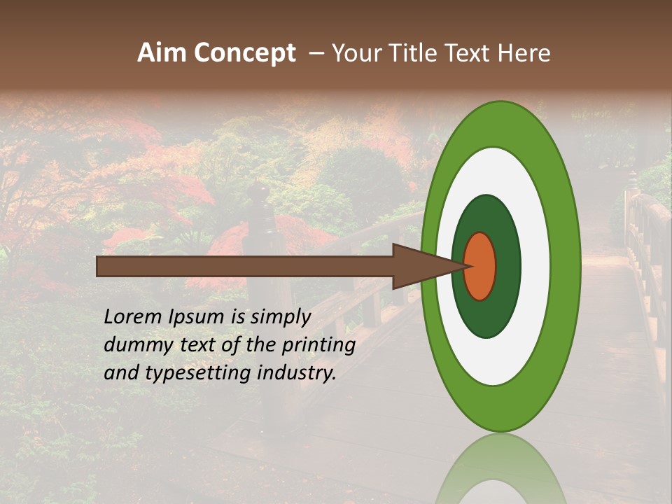 Bridge In Autumn PowerPoint Template